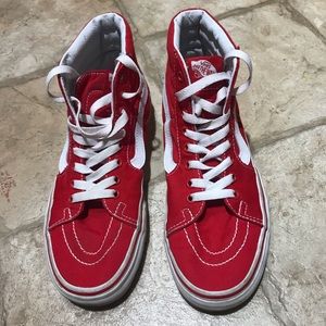 Red Vans Sk8-Hi